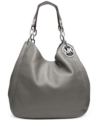 macys michael kors large fulton ivory monagram|Michael Kors Fulton Large Hobo .